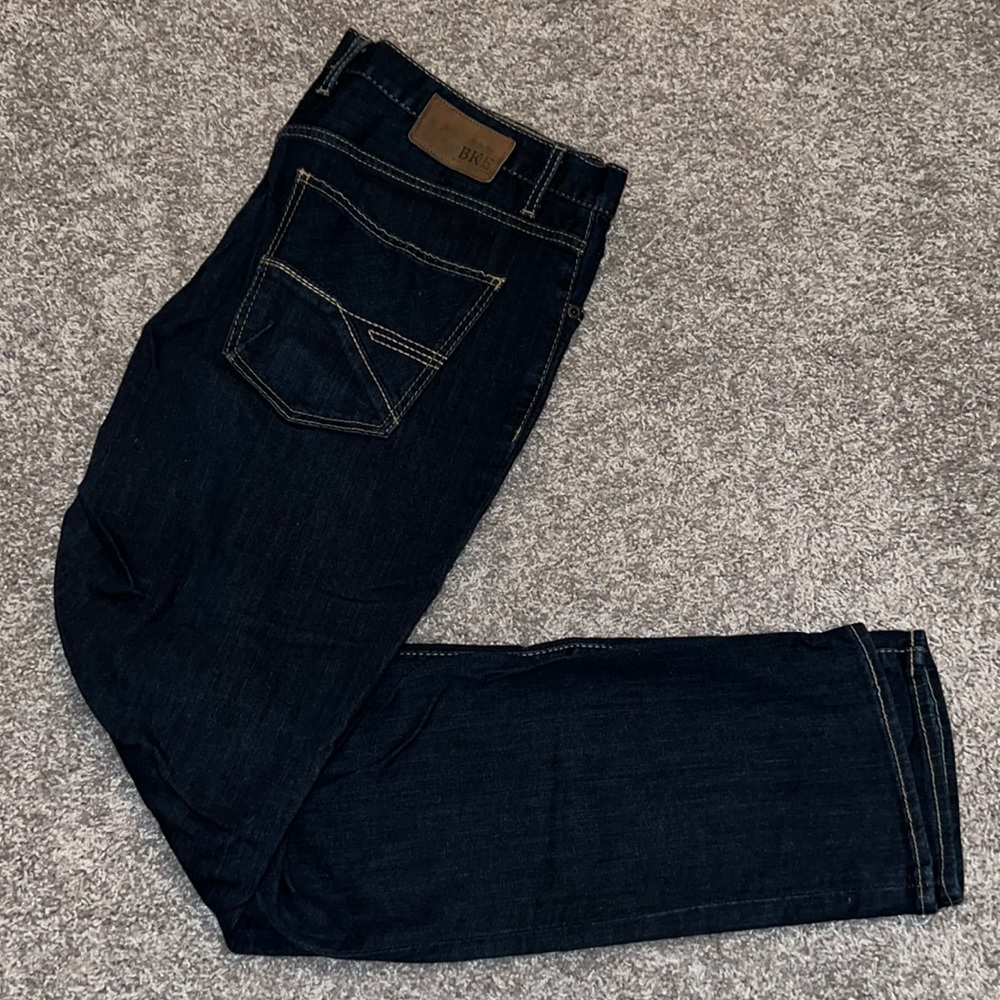 Buckle Men's Slim Jeans - Dark Blue